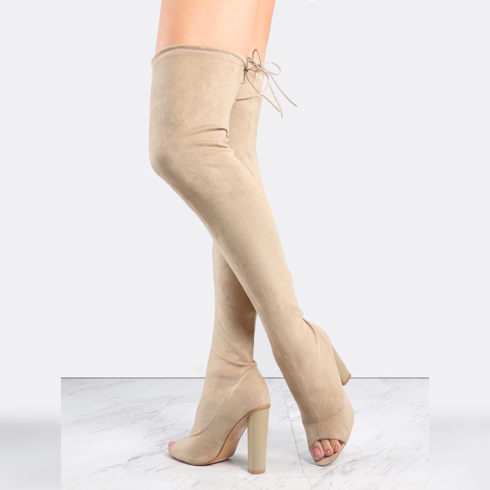 Simmi Over the Knee Nude Boots